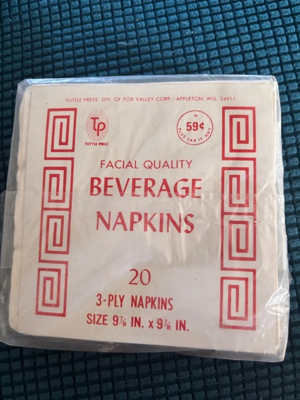 VTG Shlitz Beer Beverage Napkins Sealed 20 3-Ply 9 7/8” X9 7/8” Appleton WI